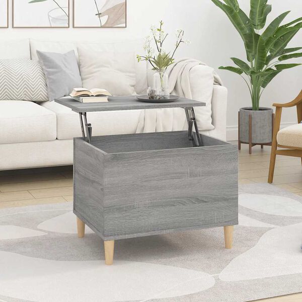 vidaXL Table basse Sonoma gris 60x44,5x45 cm Bois d'ing&eacute;nierie