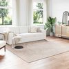 vidaXL Tapis de surface Carr&eacute; PALMERAS Beige 240 x 240 cm Polyester