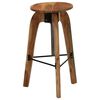 vidaXL Chaises de bar lot de 2 bois d'acacia solide