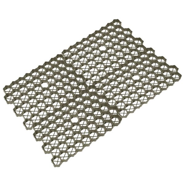 vidaXL Grilles d'herbe 16 pcs vert 60x40x3 cm plastique