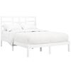 vidaXL Cadre de lit sans matelas blanc bois massif 135x190 cm