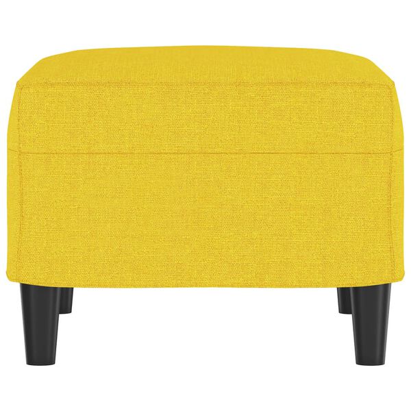 vidaXL Repose-pied Jaune clair 60x50x41 cm Tissu