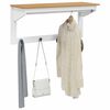 vidaXL Porte-manteau Hill Blanc et marron miel 90 x 35 x 41,5 cm