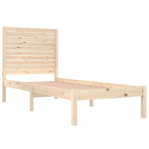 vidaXL Cadre de lit sans matelas 90x190 cm bois massif