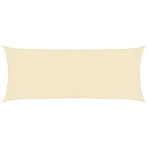 vidaXL Voile d'ombrage 160 g/m&sup2; Cr&egrave;me 2x4,5 m PEHD