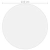 vidaXL Protecteur de table transparent Ø 110 cm 1,6 mm PVC