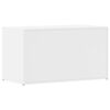 vidaXL Coffre de rangement Blanc brillant 84x42x46cm Bois d'ingénierie