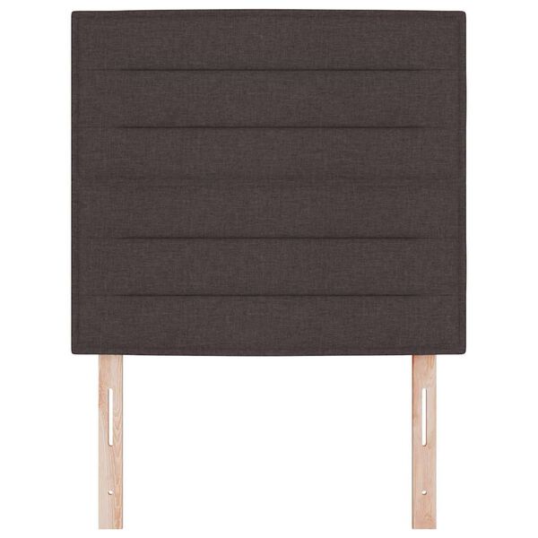 vidaXL T&ecirc;te de lit Marron fonc&eacute; 100 cm tissu