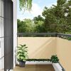 vidaXL Écran d'intimité de balcon crème 700x120 cm PVC