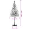 vidaXL Sapin de No&euml;l avec 300 LED Blanc 210 cm PE et Acier