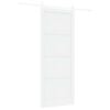 vidaXL Porte coulissante ORKDAL 93 x 232 cm Bois d'ing&eacute;nierie Blanc