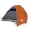 vidaXL Tente de camping à dôme 3 personnes orange imperméable