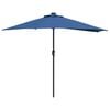 vidaXL Parasol de jardin Azur 294 x 150 x 224 cm Polyester et Acier