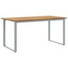 vidaXL Table de Jardin Gris 160 x 80 x 75 cm Bois d'Acacia Massif