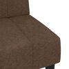 vidaXL Canap&eacute;-lit &agrave; 2 places avec tabouret Marron Tissu microfibre