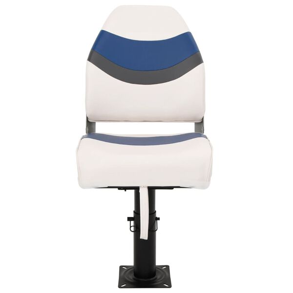 vidaXL Ensemble de si&egrave;ges de bateau pliables lot de 2 dossier haut