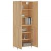 vidaXL Buffet haut Ch&ecirc;ne sonoma 69,5x34x180 cm Bois d'ing&eacute;nierie