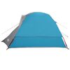vidaXL Tente de camping de cabine 4 personnes bleu imperméable