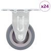 vidaXL 24 pcs Roulettes fixes 50 mm