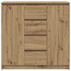 vidaXL Buffet tiroirs chêne artisanal 100,5x35x98,5 cm bois ingénierie