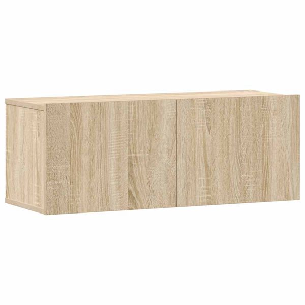 vidaXL Ensemble de meubles TV 3 pcs Chêne sonoma Bois d'ingénierie