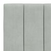 vidaXL Cadre de lit sans matelas Hanko gris clair 90x200 cm velours