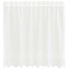vidaXL Rideau en Dentelle Floral Blanc 100 x 150 cm Polyester