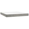 vidaXL Matelas de lit &agrave; ressorts ensach&eacute;s fermet&eacute; moyenne Gris clair 160x200x20 cm