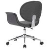 vidaXL Chaise pivotante de bureau Gris Tissu