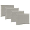 vidaXL Coussins de si&egrave;ge 4 pcs Gris clair 47 x 36 x 2 cm Polyester