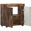vidaXL Ensemble d'armoire de salle de bain TULUM Ch&ecirc;ne fum&eacute;