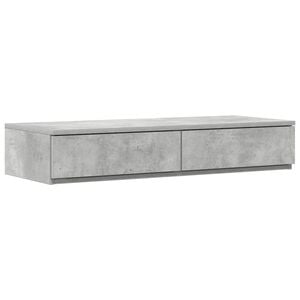 vidaXL Tiroirs de lit Gris b&eacute;ton 100 x 36,5 x 16,5 cm