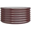 vidaXL Jardini&egrave;re de jardin Acier galvanis&eacute; 80x80x36 cm Marron