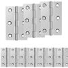 vidaXL Charni&egrave;re 12 pc 54 x 34 x 5 mm Argent&eacute; Acier