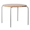 KidsDepot Table de jeu Circle 72 cm Bois de manguier Gris