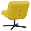 vidaXL Fauteuil relaxant pivotant Jaune 63 x 75 x 76 cm Velours