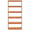 vidaXL Biblioth&egrave;que Brun cire 80 x 30 x 167,5 cm Pin massif