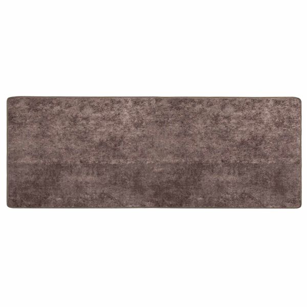 vidaXL Coureur de Tapis MARSA Gris 250 x 100 cm Polyester et PVC