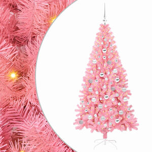 vidaXL Sapin de No&euml;l Rose 180 cm PVC