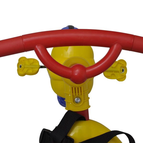 Tricycle rouge bleu jaune pour les petits enfants