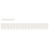 vidaXL Bordure de Pelouse 10 pcs Blanc 100 x 0,05 x 15 cm