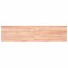 vidaXL Comptoir de salle de bain marron 160x40x(2-4) cm bois trait&eacute;