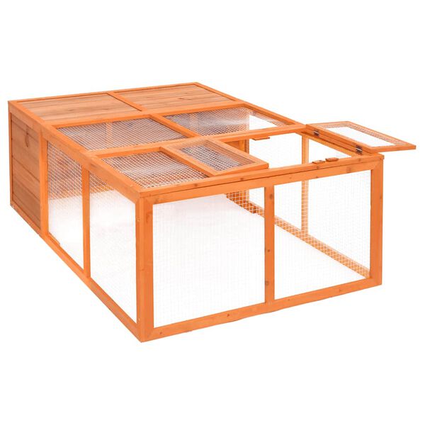 vidaXL Cage pour animaux de jardin 150x100x50 cm Bois de sapin massif