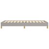 vidaXL Cadre de lit sans matelas gris clair 90x200 cm tissu