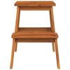 vidaXL Tabouret-escabeau 2 marches 40x38x50 cm Bois d'acacia solide