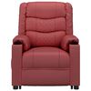 vidaXL Fauteuil de massage Rouge bordeaux Similicuir