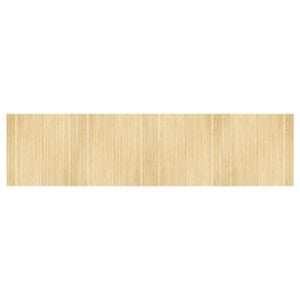 vidaXL Tapis rectangulaire naturel clair 100x400 cm bambou