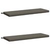 vidaXL Coussins de banc 2 pi&egrave;ces SOEST 2 pc 100 % polyester Gris