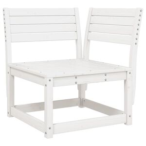 vidaXL Canap&eacute; d'angle de jardin blanc 73x73x78cm bois pin massif