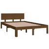 vidaXL Cadre de lit sans matelas marron miel 120x190 cm